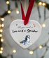Love and a Sprocker Black & White Ceramic Heart